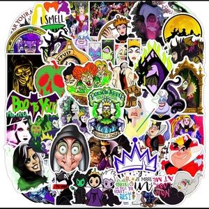 $2 Disney Villains Sticker Pack 10 @Random $2 WITH ANY $10 ORDER OR MORE